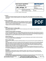 General welding seam rework regulations