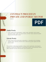 Contract Process in Private and Public Sector: Group 3