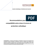 Recommandations pour la compatibilité entre mises à la terre et protection cathodique