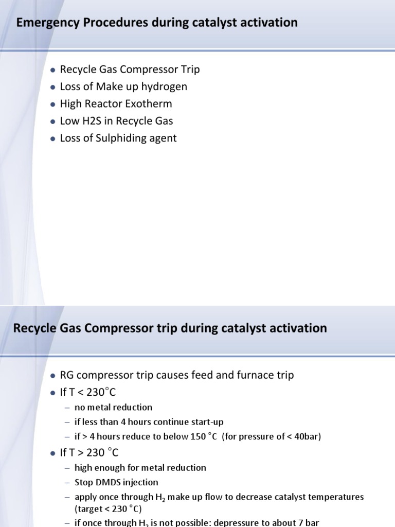 Catalyst Activation Emergency Guidelines PTTGC (Updated 14 Jun 13