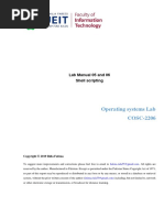 Lab 05 and 06 Shell Scripting