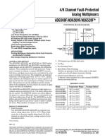 4/8 Channel Fault-Protected Analog Multiplexers: ON OFF