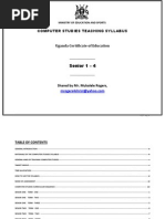 Uganda Computer Studies Teaching Syllabus for Secondary Schools