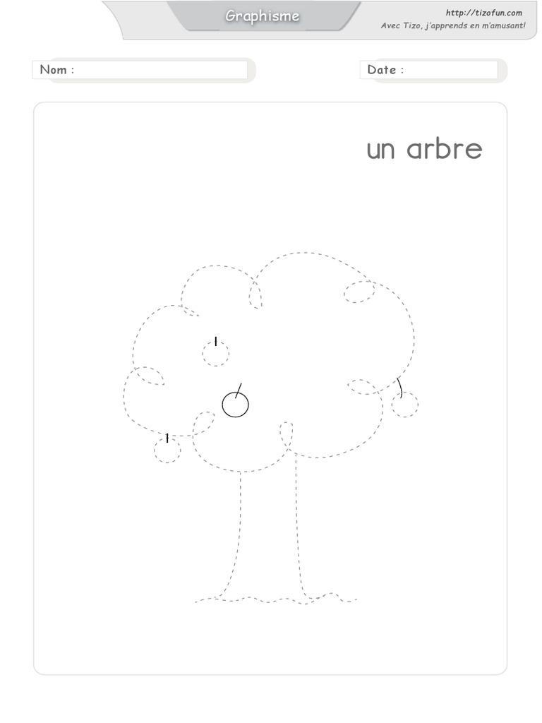 Graphisme d'Arbre pour Maternelle | PDF