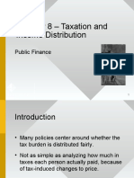 Chapter 8 - Taxation and Income Distribution: Public Finance