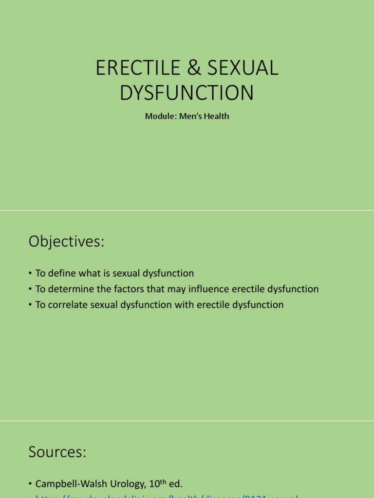 Understanding Erectile Dysfunction Factors | PDF | Sexual Dysfunction ...
