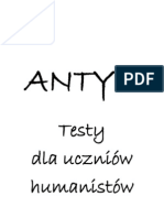 Michał Waliński. Antyk - Testy Dla Uczniów Humanistów
