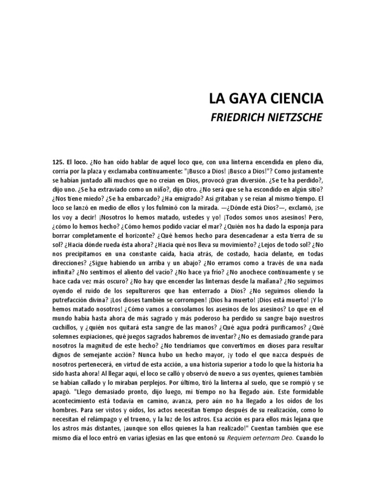 La Gaya Ciencia PDF