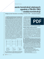 Projektowanie Konstrukcji Stalowych Zgodnie Z PN-EN 1993 - Analiza Konstrukcji