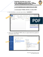 Guia para Convertir Documentos en PDF