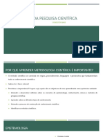 Metodologia Da Pesquisa Científica - Unidade 1 - Módulo 1 - Conceitos Base