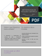 Metodologia da Pesquisa Científica: Competência em Informação