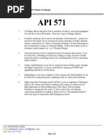 03 API 571 Points To Recall