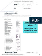 Python System Command - Os - System, Subprocess - Call - JournalDev