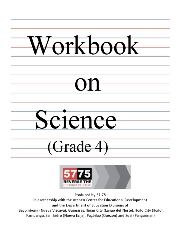 Grade 4 Science Workbook | PDF | Muscle | Reproduction