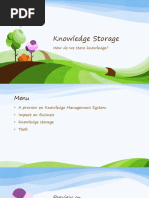 Knowledge Storage: How Do We Store Knowledge?