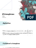 Introduction To Z-Transform