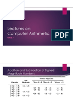 Lectures On Lectures On Computer Arithmetic: Unit 7