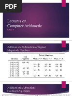 Lectures On Computer Arithmetic: Unit 7