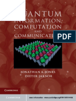 Jonathan A. Jones, Dieter Jaksch - Quantum Information, Computation and Communication-Cambridge University Press (2012) PDF