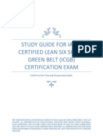 ICGB Exam Study Guide: Complete Lean Six Sigma Green Belt Certification Prep < 40