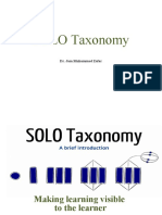 Lecture-7 SOLO Taxonomy 