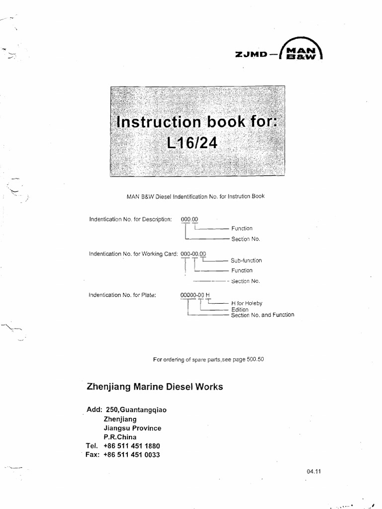 Aux Eng ZJMD Man L16-24 English PDF | PDF | Turbocharger