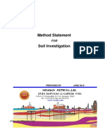 Method Statement For Soil Investigation 2010 PDF