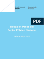 Informe "Deuda en Pesos Del Sector Público Nacional"