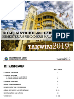 KOLEJ MATRIKULASI LABUAN TAKWIM 2019