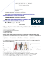 Atividades sobre os francos, feudalismo e Idade Média