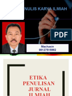 Etika Menulis Karya Ilmiah