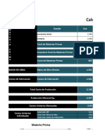 Plantilla Excel Calcular Costo de Producción