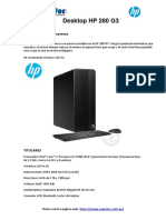 Desktop HP 280 G3: Preparada para Las Empresas