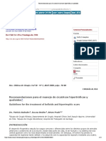 Recomendaciones para El Manejo de Cicatrices Hipertróficas y Queloides PDF