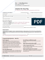 Automatic Payment Authorization Form PDF