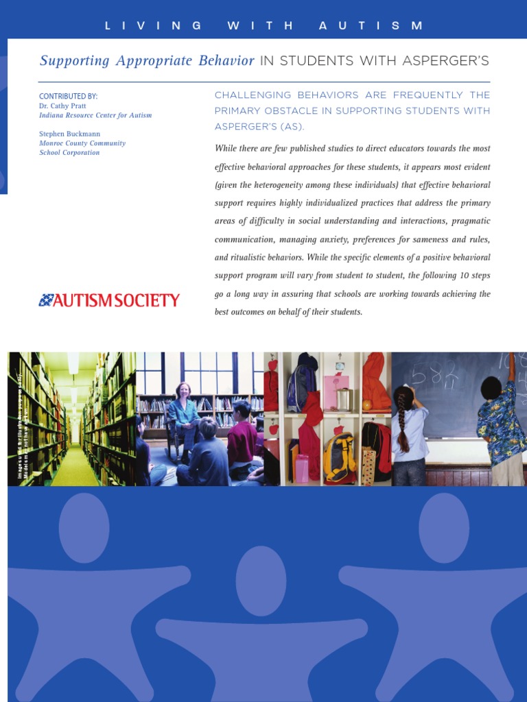Supporting Appropriate Behavior: Living With Autism | PDF | Asperger ...
