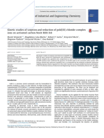 Kinetic Studies of Sorption and Reduction of Gold (III) Chloride Complex