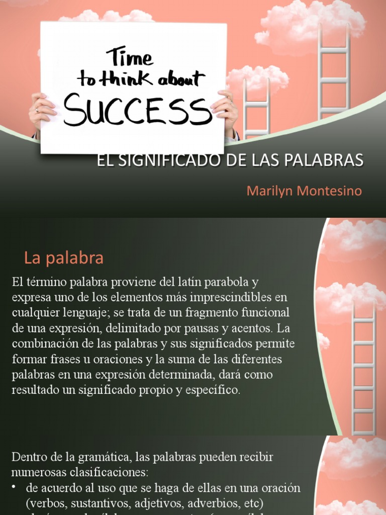 El Significado de Las Palabras. Sexto. Semana 9 | PDF | Palabra | Sintaxis