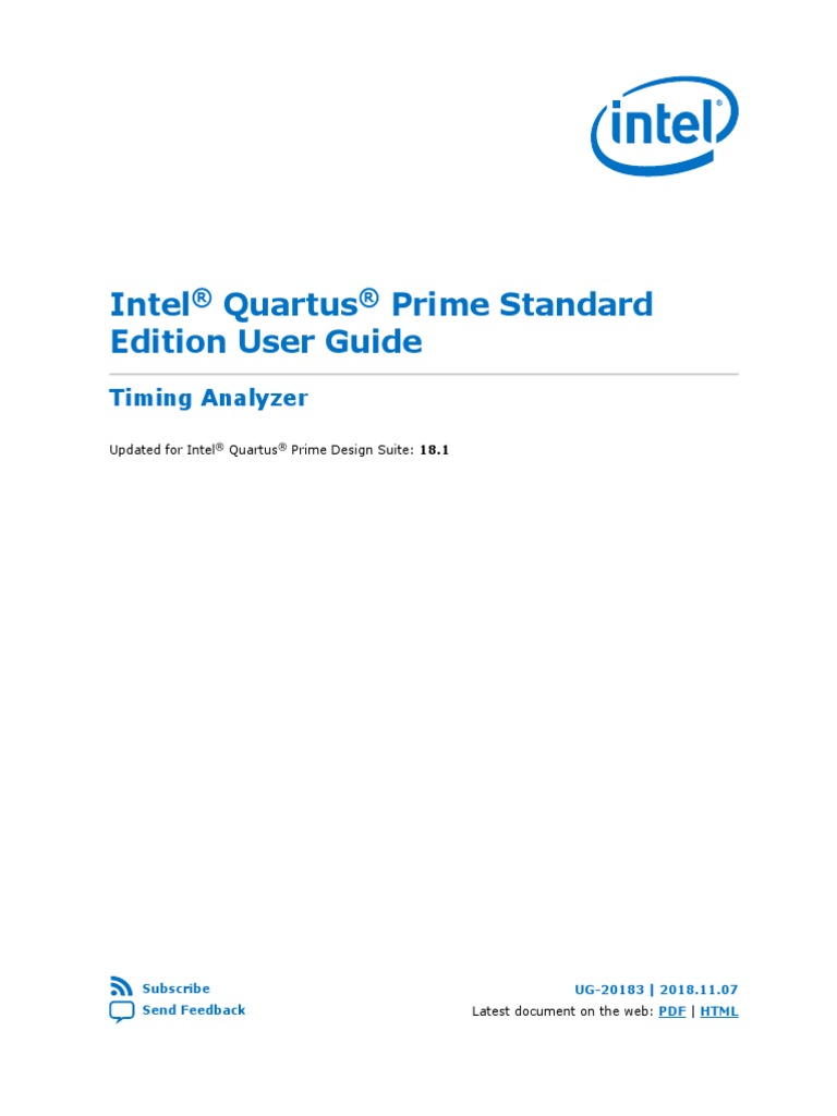 Ug Qps Timing Analyzer | PDF | Digital Electronics | Electronic Engineering