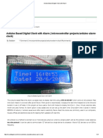 Arduino Based Digital Clock With Alarm