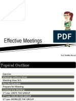 Effective Meetings: Prof. Mallika Nawal