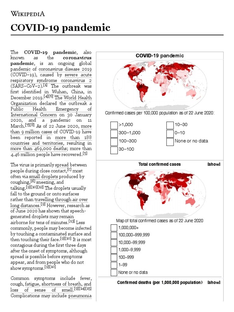 Covid 19 Pandemic Wikipedia Hand Washing Transmission Medicine