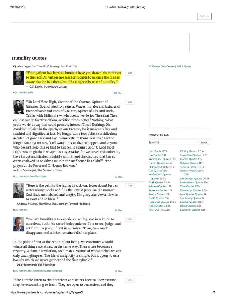 Humility Updated Pdf Humility Pride