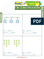 Elementos de La Multiplicación para Segundo Grado de Primaria