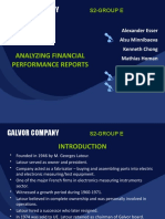 Galvor Company: Analyzing Financial Performance Reports