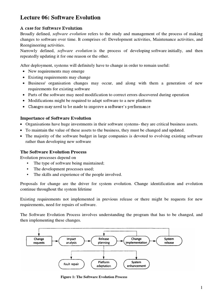 Lecture 06 Software Maintenance PDF PDF Version Control Computer