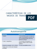 2.1 Características Del Transporte.