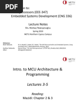 Chapter 12 - AVR Microcontrollers-Features, Architecture Assembly Language