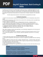 AC Superheat Sub-Cooling and Delta